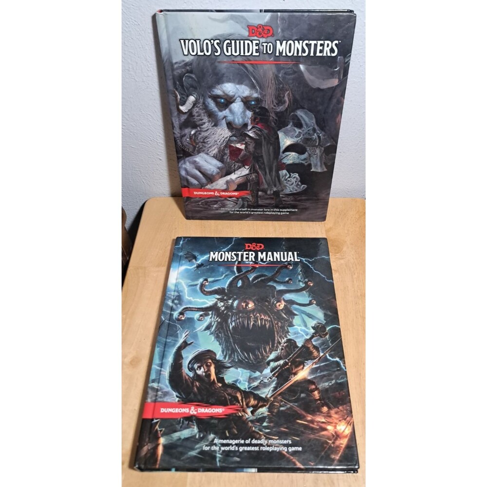2 D&D MONSTER GUIDE Monster Manual & Volo's Guide to Monsters